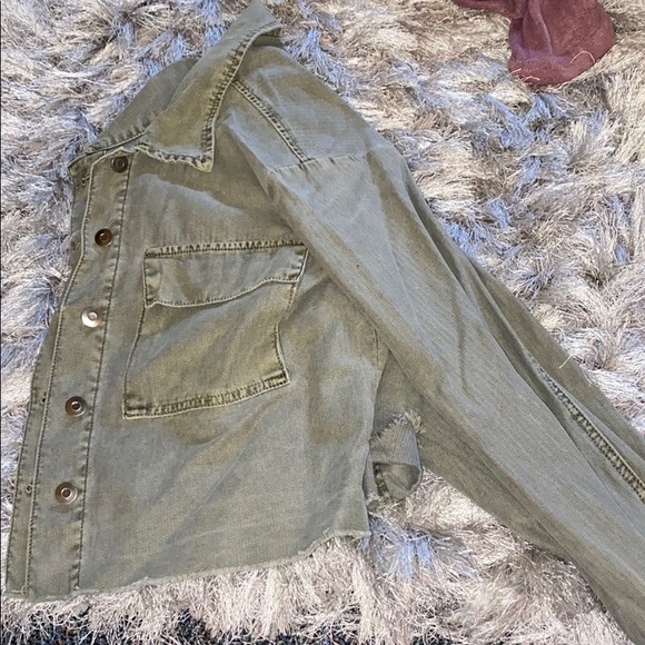 Khaki crop jacket - Picture 1 of 1
